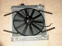 Northern's aluminum radiator with a SPAL 16" electric fan.